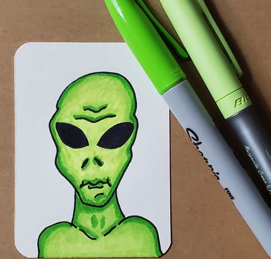 Alien-Drawing-Markers