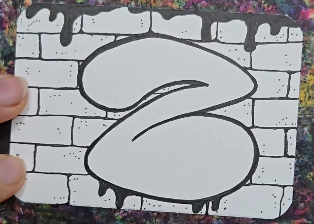 Bubble-Letter-Z-Outline