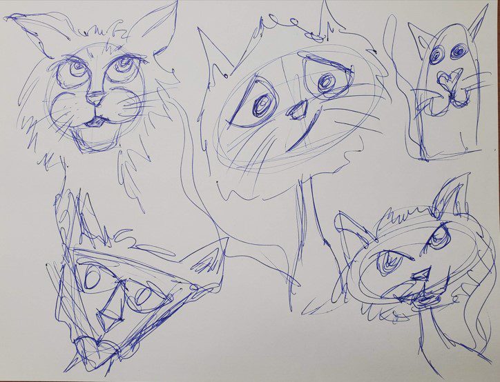How to Draw a Cartoon Cat Step by Step - Art by Ro