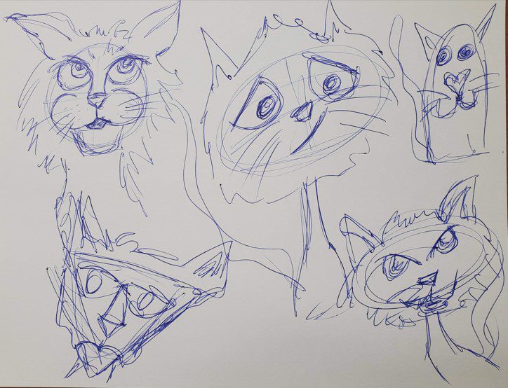 Cartoon-Cat-Sketch