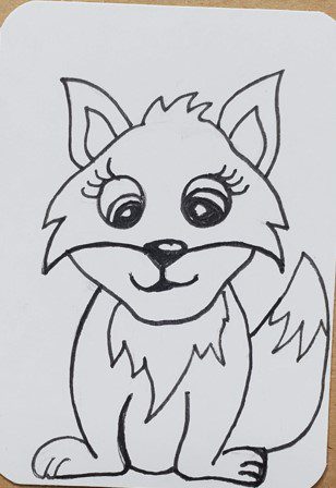 Cartoon-Fox-Outline