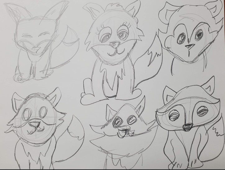 Cartoon-Fox-Sketch