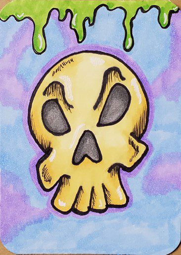 cool easy drawings of skulls