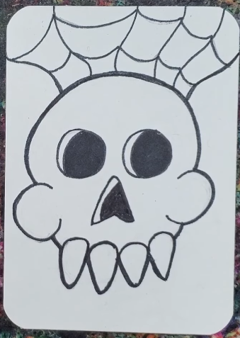 Cartoon-Skull-Outline