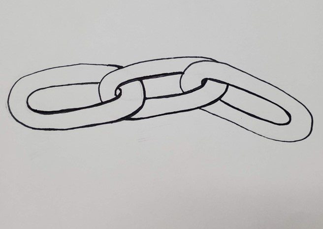 How to Draw a Chain (Easy & Fun) - Art by Ro