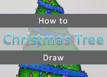 Kids coloring page with gingerbread christmas tree