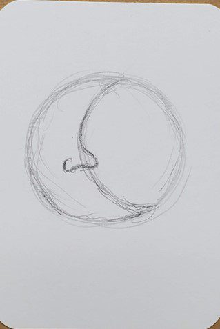 simple moon drawings in pencil