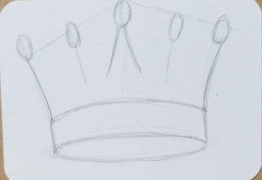 how to draw a crown step by step for kids