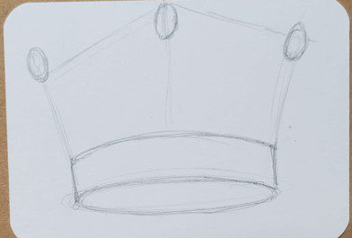 how to draw a crown step by step for kids