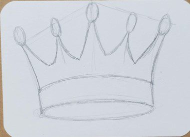 simple crowns drawings