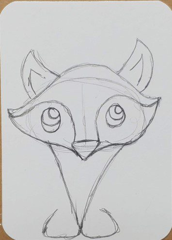 Cute-Cartoon-Fox-Drawing-Feet