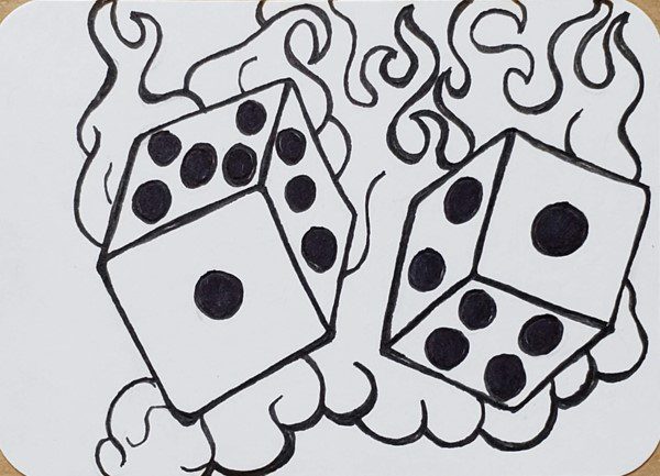 dice drawings