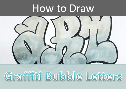 How to Draw Graffiti Bubble Letters (any letter)