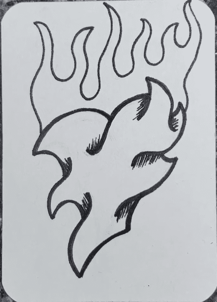 Flaming-Heart-Outline
