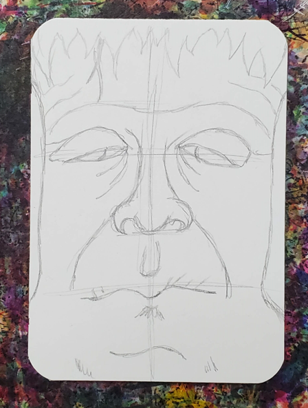 Frankenstein Head Drawing (step By Step) - Art By Ro