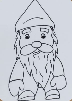 Gnome-Drawing-Tutorial-Inked