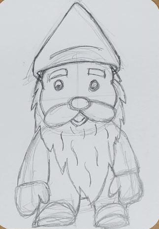 Gnome-Drawing-Tutorial-Sketch