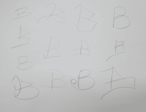 How To Draw A Graffiti Alphabet Letter B - Art By Ro