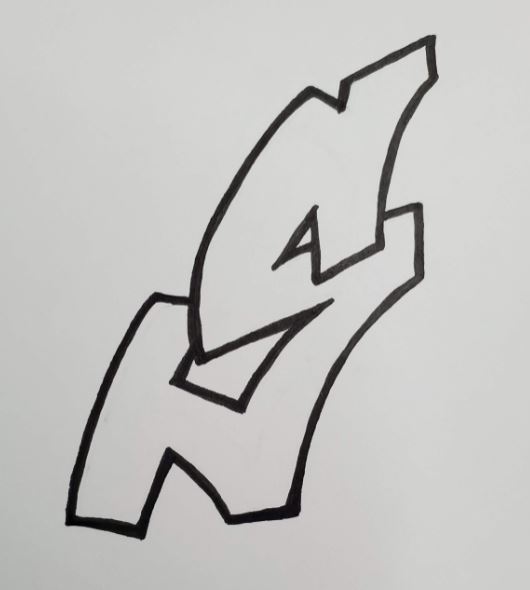Graffiti-Letter-S-Inked
