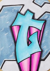 Graffiti Letter T Drawing Ideas and Designs - Art by Ro