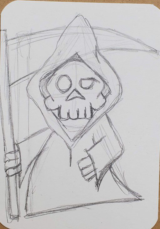 How to Draw the Grim Reaper - Really Easy Drawing Tutorial