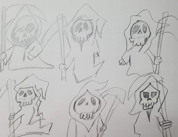How to Draw a Grim Reaper Step by Step Art by Ro