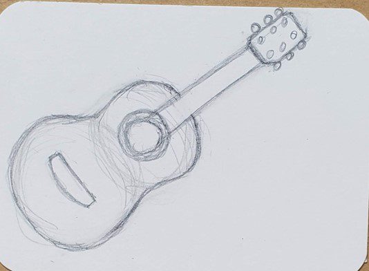 guitar stand | Guitar drawing, Guitar sketch, Guitar art