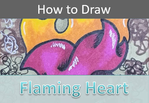 How to Draw a Heart with Flames (with pictures)