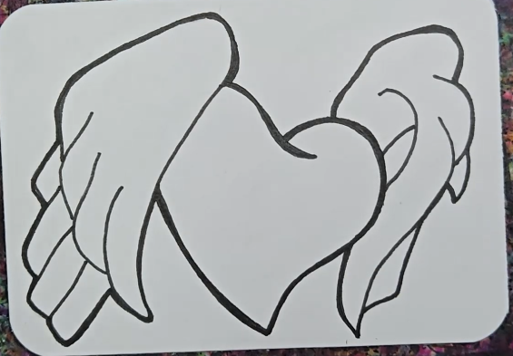 Heart-with-Wings-Drawing-Outline