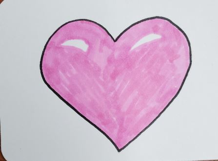 How-To-Draw-A-Heart-Pink