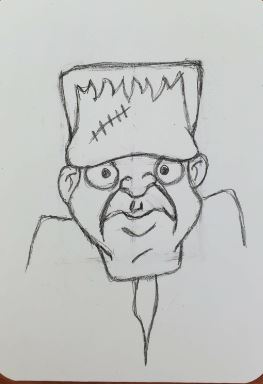 simple frankenstein sketch