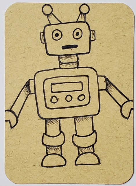 cool simple robot drawings