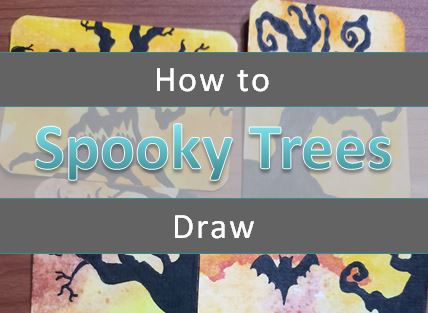 scary trees drawings