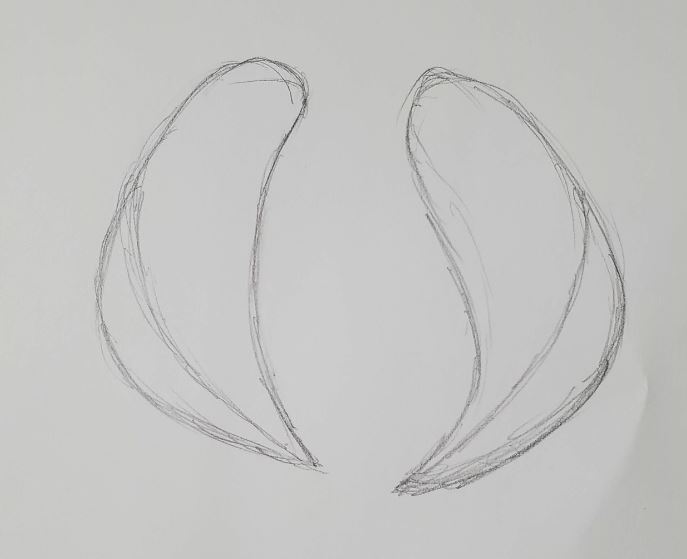 angel wings drawings sketches