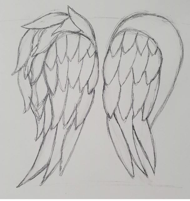 How To Draw Angel Wings For Beginners 