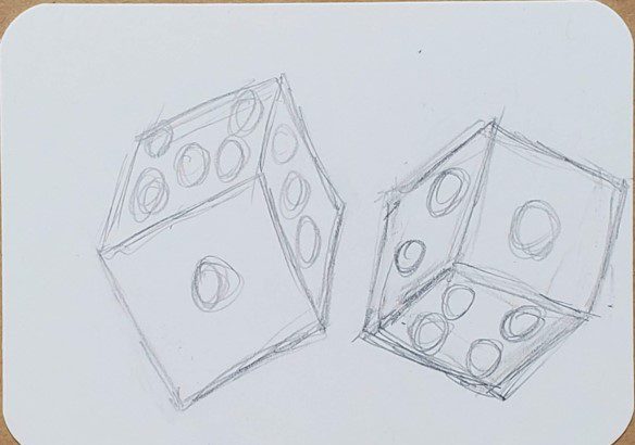 How-to-Draw-Dice-3D