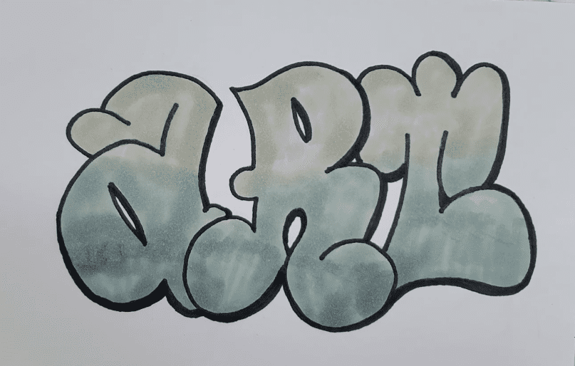 How-to-Draw-Graffiti-Bubble-Letters-with-Markers