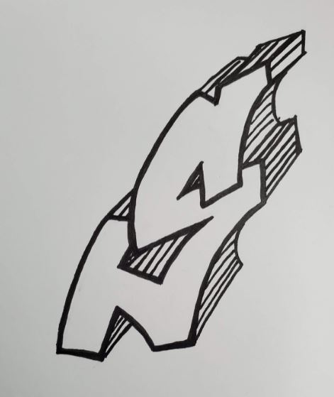 How to draw graffiti letters