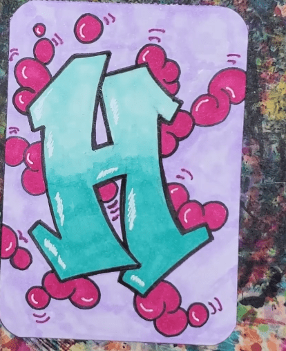 How-to-Draw-Graffiti-Letter-H-with-Markers