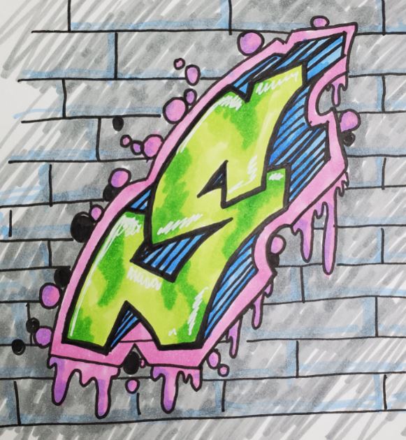 How To Draw Graffiti Letter S For Beginner Artists Art By Ro