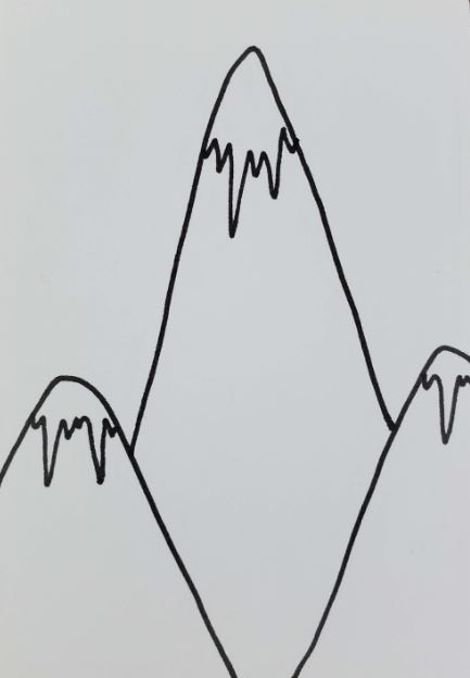 simple mountain drawings