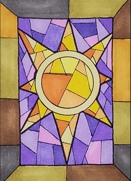 How-to-Draw-Stained-Glass-Sun