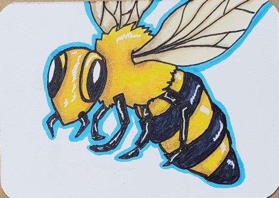 How to Draw a Bee with Markers