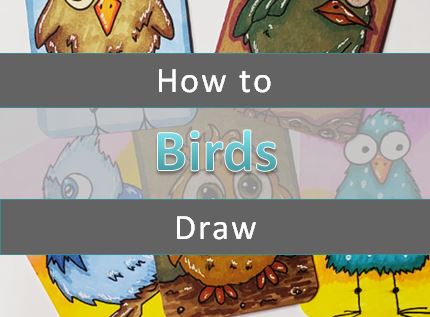 How to Draw a Cartoon Bird Easy & Fun - Art by Ro