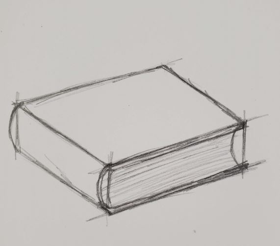 How to Draw a Book Easy 3D Drawing for Beginners Art by Ro