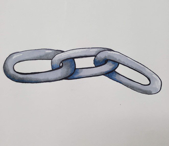 How-to-Draw-a-Chain-with-Markers