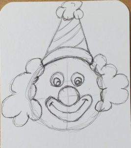 How to Draw a Clown Easy (Beginner Art Tutorial) - Art by Ro