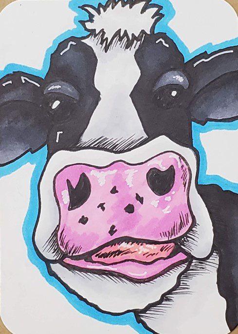 How to Draw a Cow Face and Head - Really Easy Drawing Tutorial