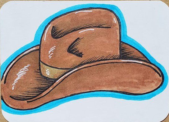 How-to-Draw-a-Cowboy-Hat-with-Markers