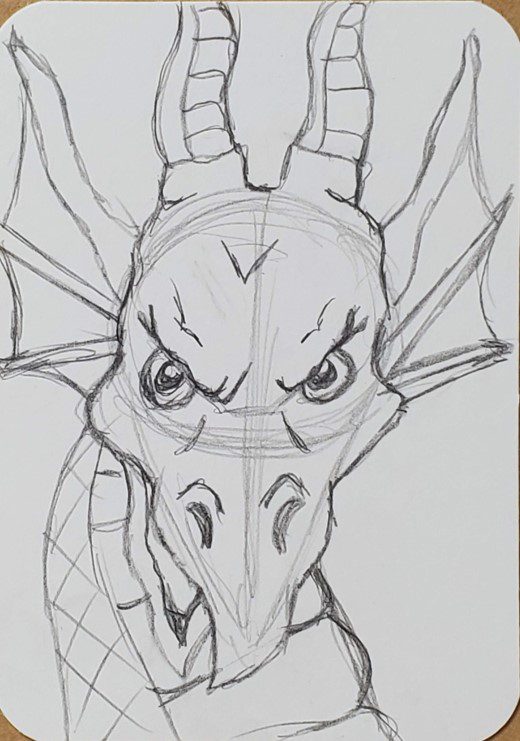 How-to-Draw-a-Dragon-Head-Drawing